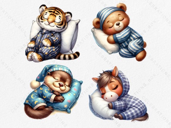 Download Watercolor House Otter Bear Tiger PNG - Tiger Collection